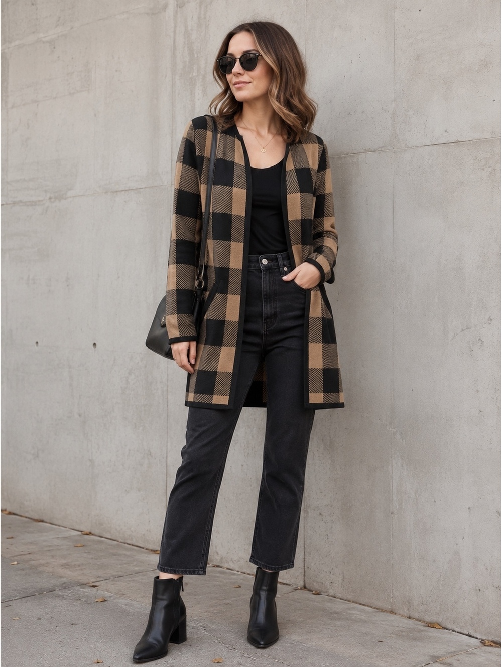 J.Crew Vanessa sweater-jacket in buffalo check